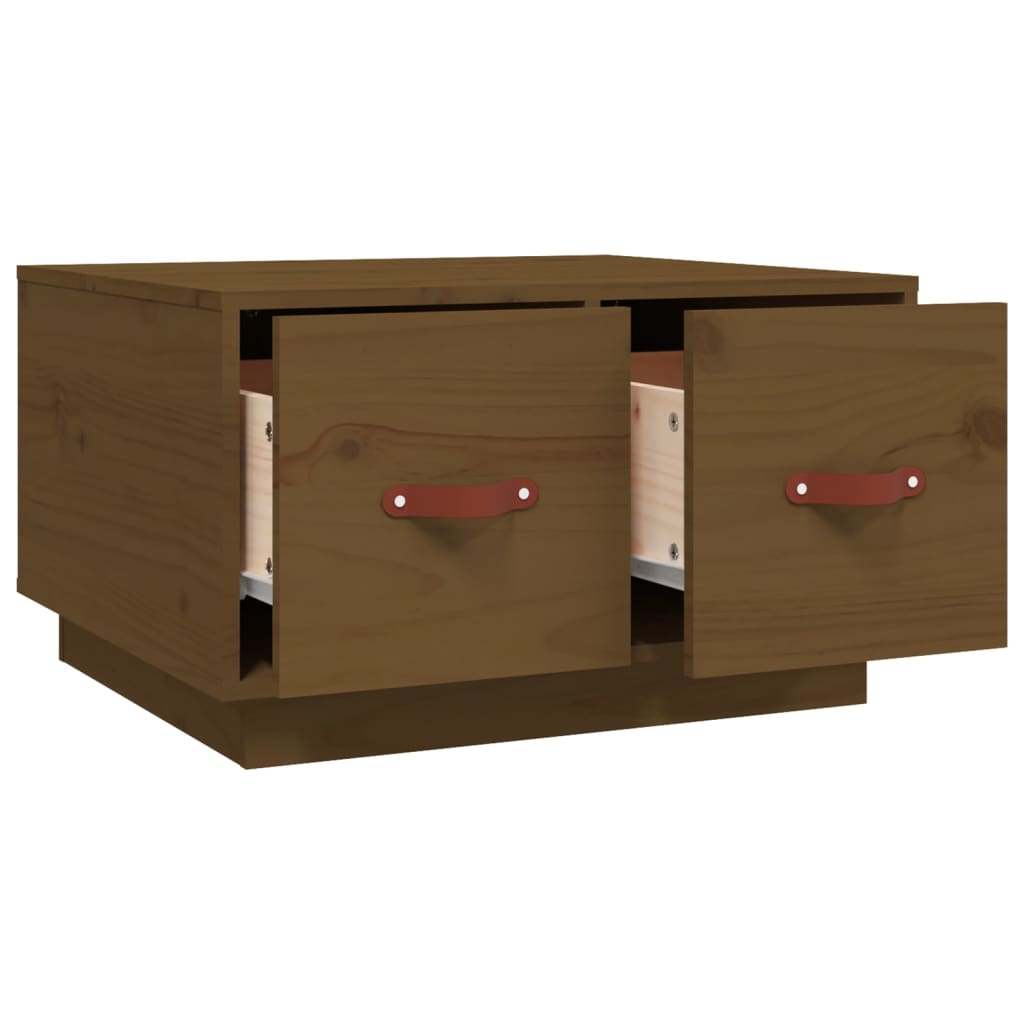 Tavolino da Salotto Miele 60x53x35 cm Legno Massello di Pino - homemem39