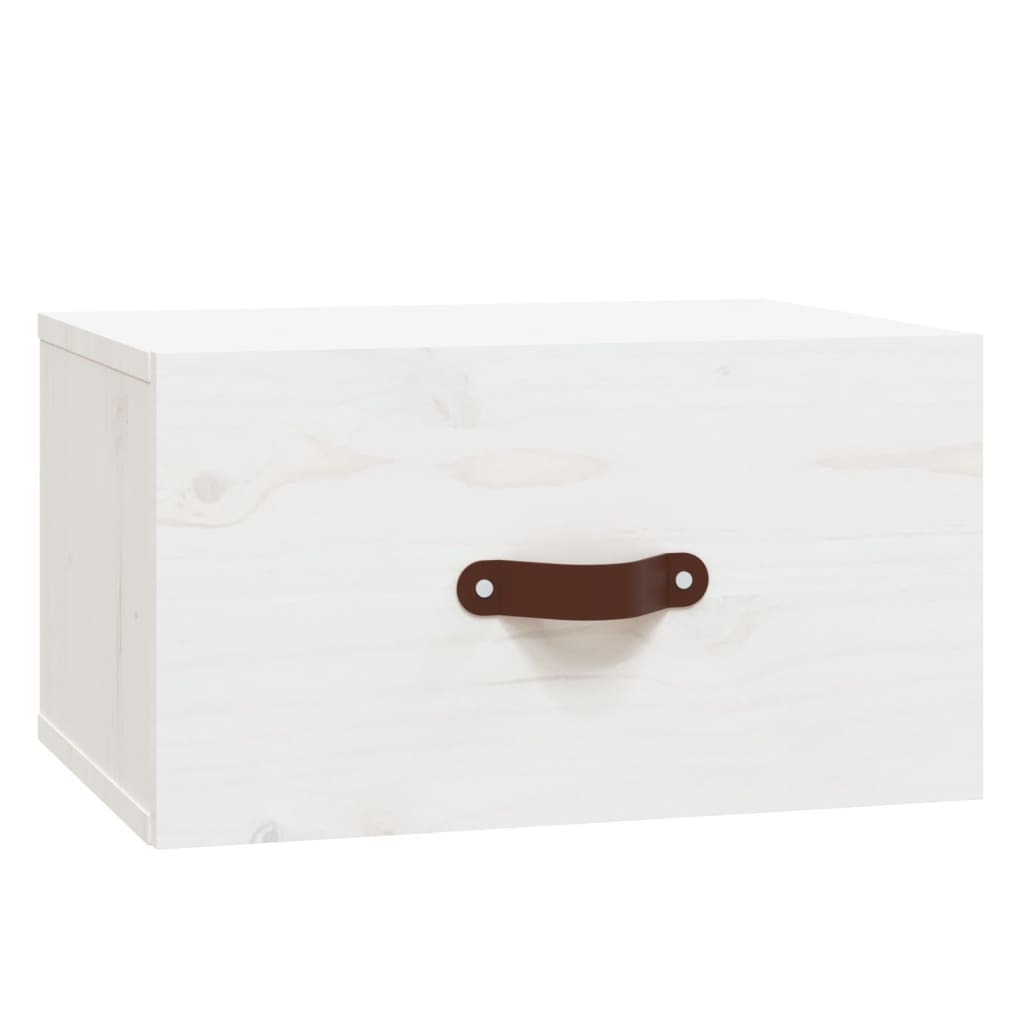 Comodino a Muro Bianco 40x29,5x22 cm - homemem39