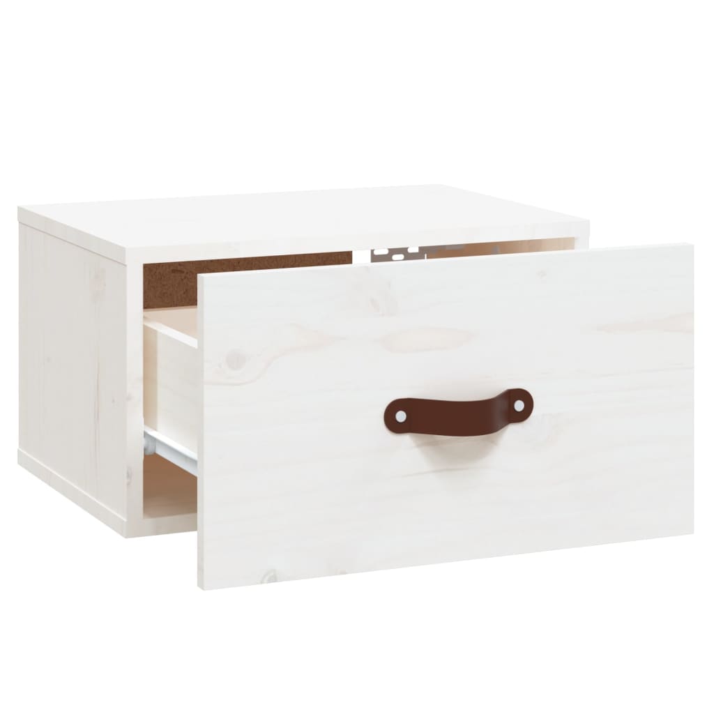 Comodino a Muro Bianco 40x29,5x22 cm - homemem39