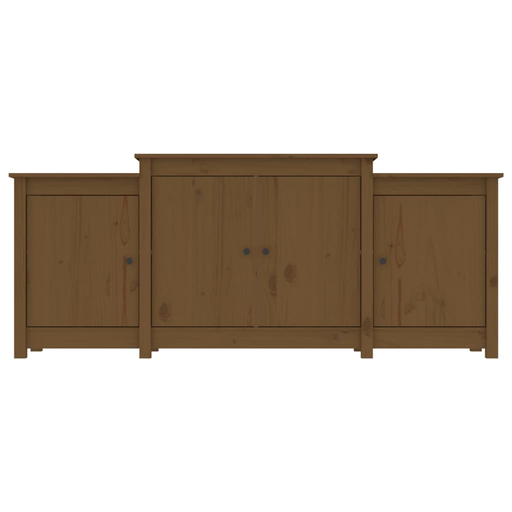 Credenza Marrone Miele 164x37x68 cm in Legno Massello di Pino - homemem39