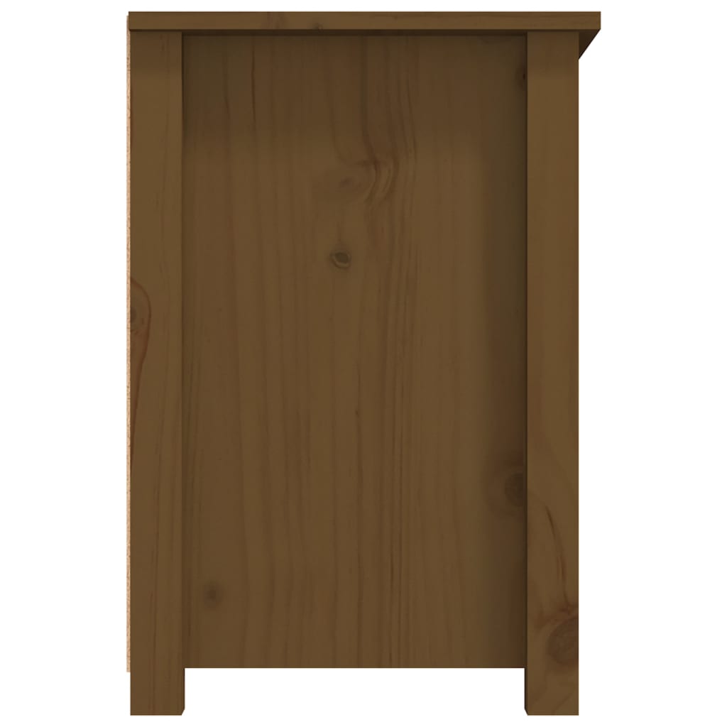 Mobile Porta TV Miele 79x35x52 cm in Legno Massello di Pino - homemem39