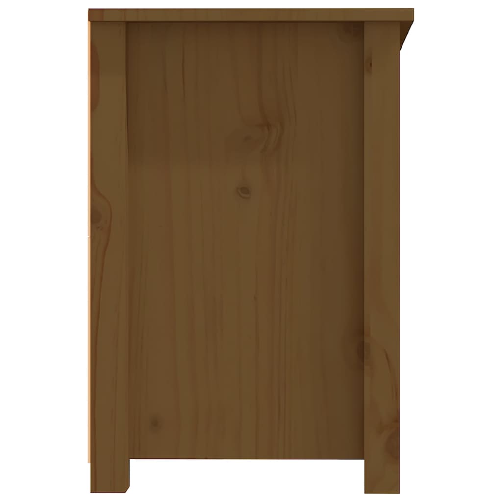 Mobile Porta TV Miele 114x35x52 cm in Legno Massello di Pino - homemem39