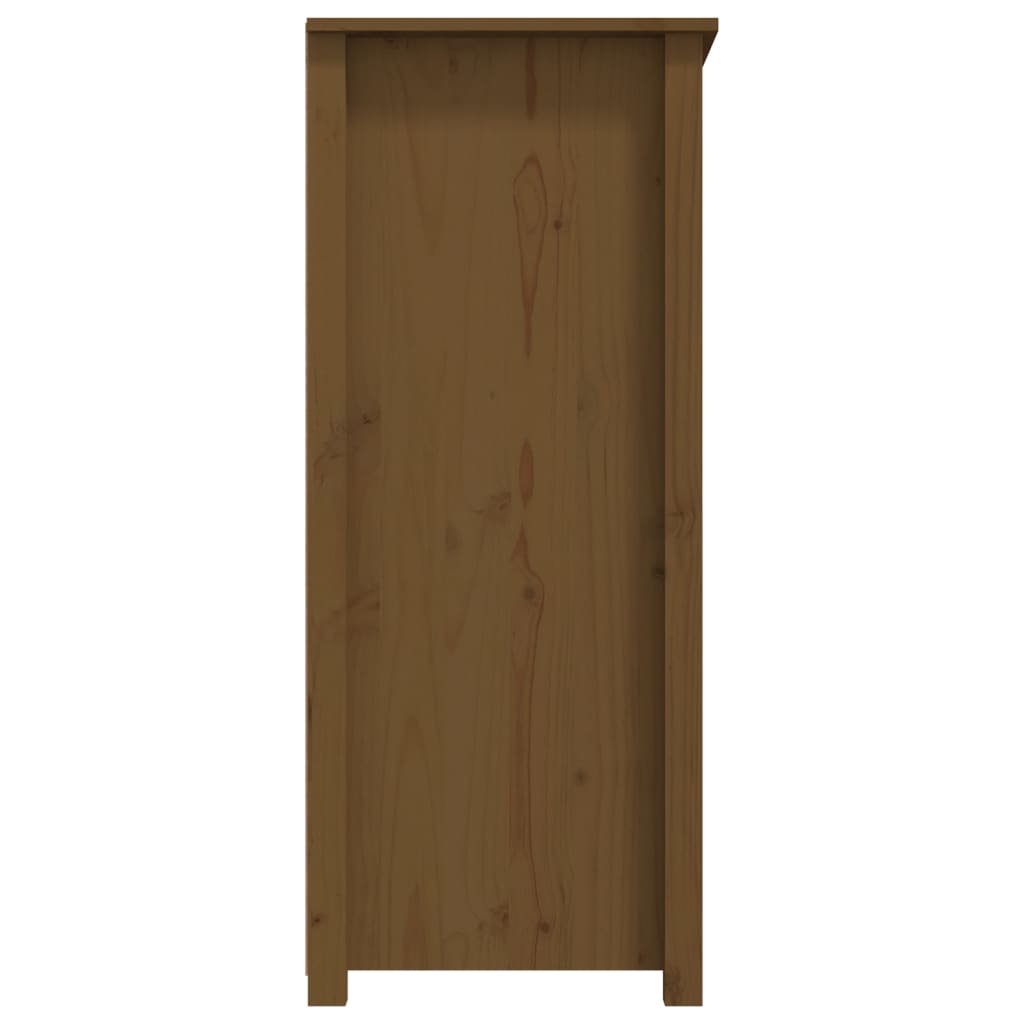 Credenza Miele 83x41,5x100 cm in Legno Massello di Pino - homemem39