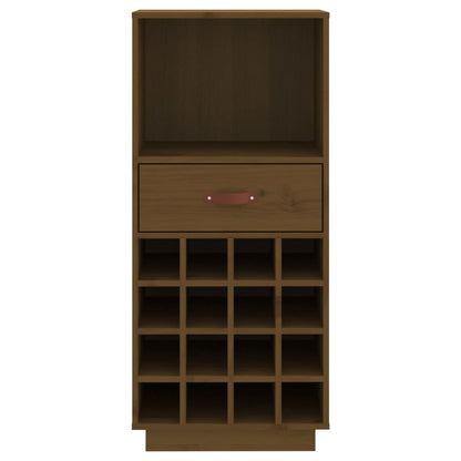 Portabottiglie Miele 45x34x100 cm in Legno Massello di Pino - homemem39