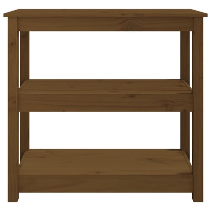 Tavolo Consolle Miele 80x40x74 cm in Legno Massello di Pino - homemem39