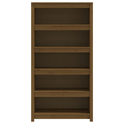 Libreria Marrone Miele 80x35x154 cm in Legno Massello di Pino - homemem39