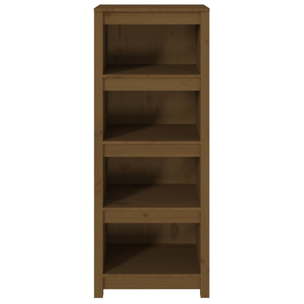 Libreria Marrone Miele 50x35x125,5 cm in Legno Massello di Pino - homemem39