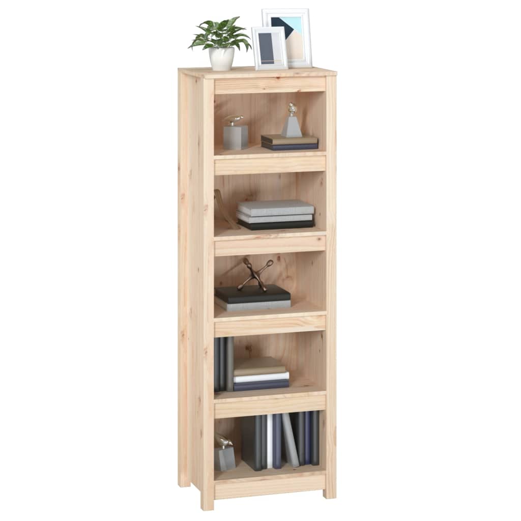 Libreria 50x35x154 cm in Legno Massello di Pino - homemem39