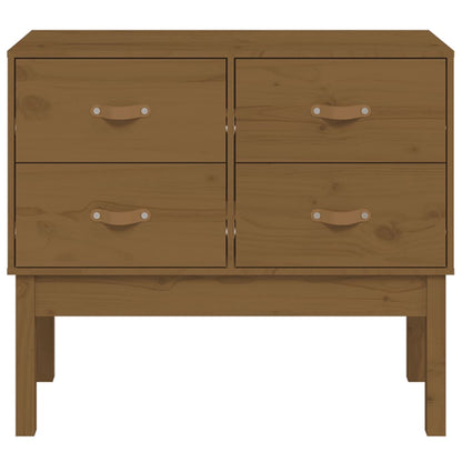 Tavolo Consolle Miele 90x40x78 cm in Legno Massello di Pino - homemem39