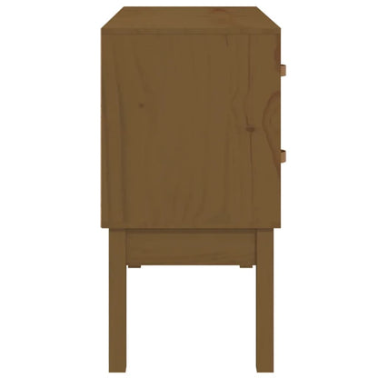 Tavolo Consolle Miele 90x40x78 cm in Legno Massello di Pino - homemem39