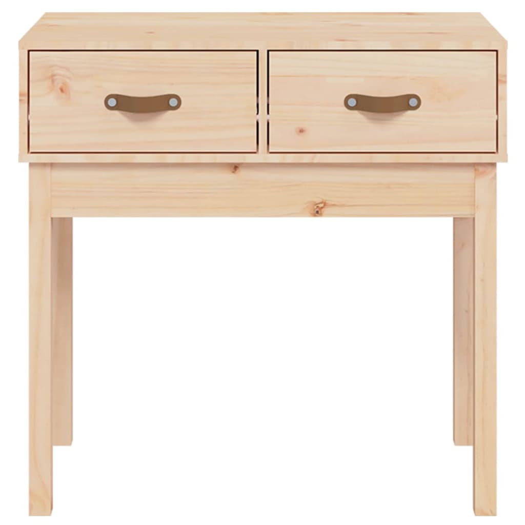 Tavolo Consolle 76,5x40x75 cm in Legno Massello di Pino - homemem39