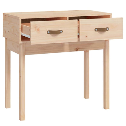 Tavolo Consolle 76,5x40x75 cm in Legno Massello di Pino - homemem39