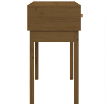 Tavolo Consolle Miele 76,5x40x75 cm in Legno Massello di Pino - homemem39