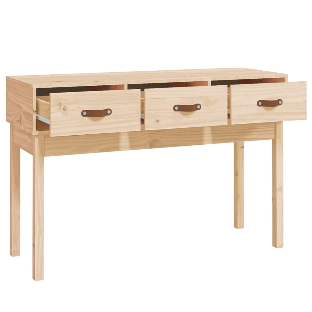 Tavolo Consolle 114x40x75 cm in Legno Massello di Pino - homemem39