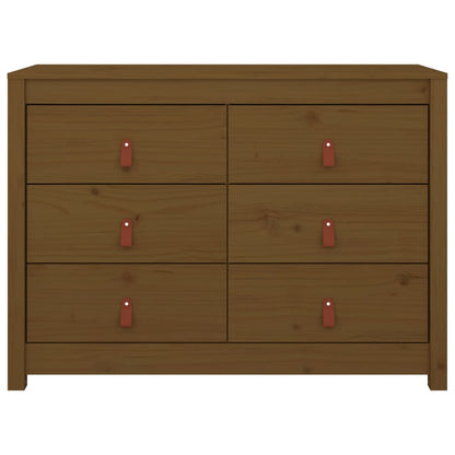 Armadietto Miele 100x40x72 cm in Legno Massello di Pino - homemem39