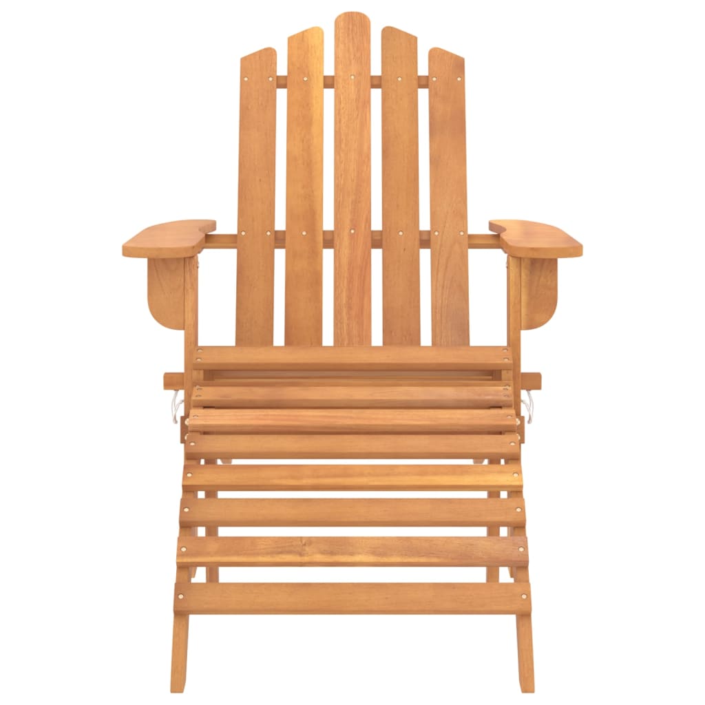 Sedie Giardino Adirondack Poggiapiedi 2pz Legno Massello Acacia - homemem39