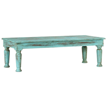 Tavolino da Salotto 110x50x34 cm in Legno Massello di Recupero - homemem39