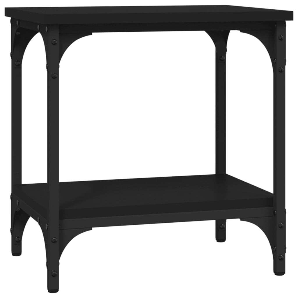 Tavolino Nero 40x30x42 cm in Legno Multistrato - homemem39