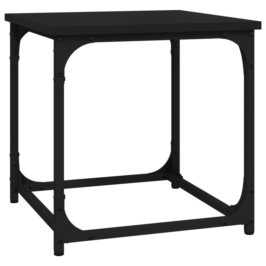 Tavolino Nero 40x40x40 cm in Legno Multistrato - homemem39