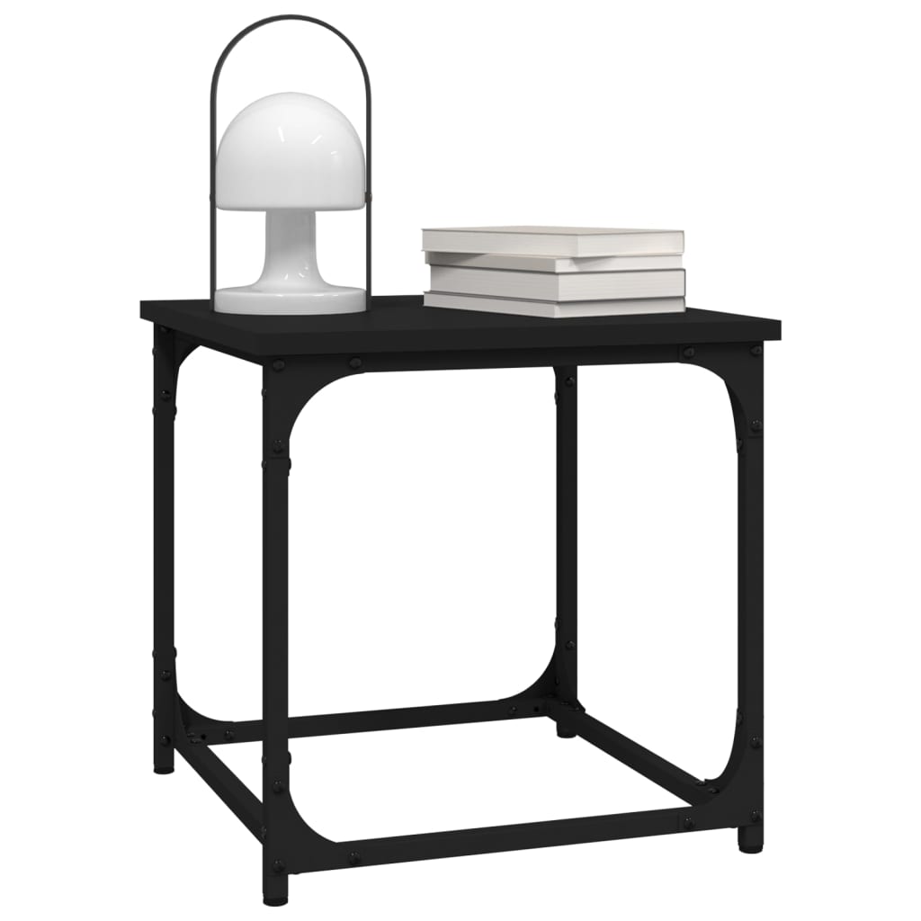 Tavolino Nero 40x40x40 cm in Legno Multistrato - homemem39