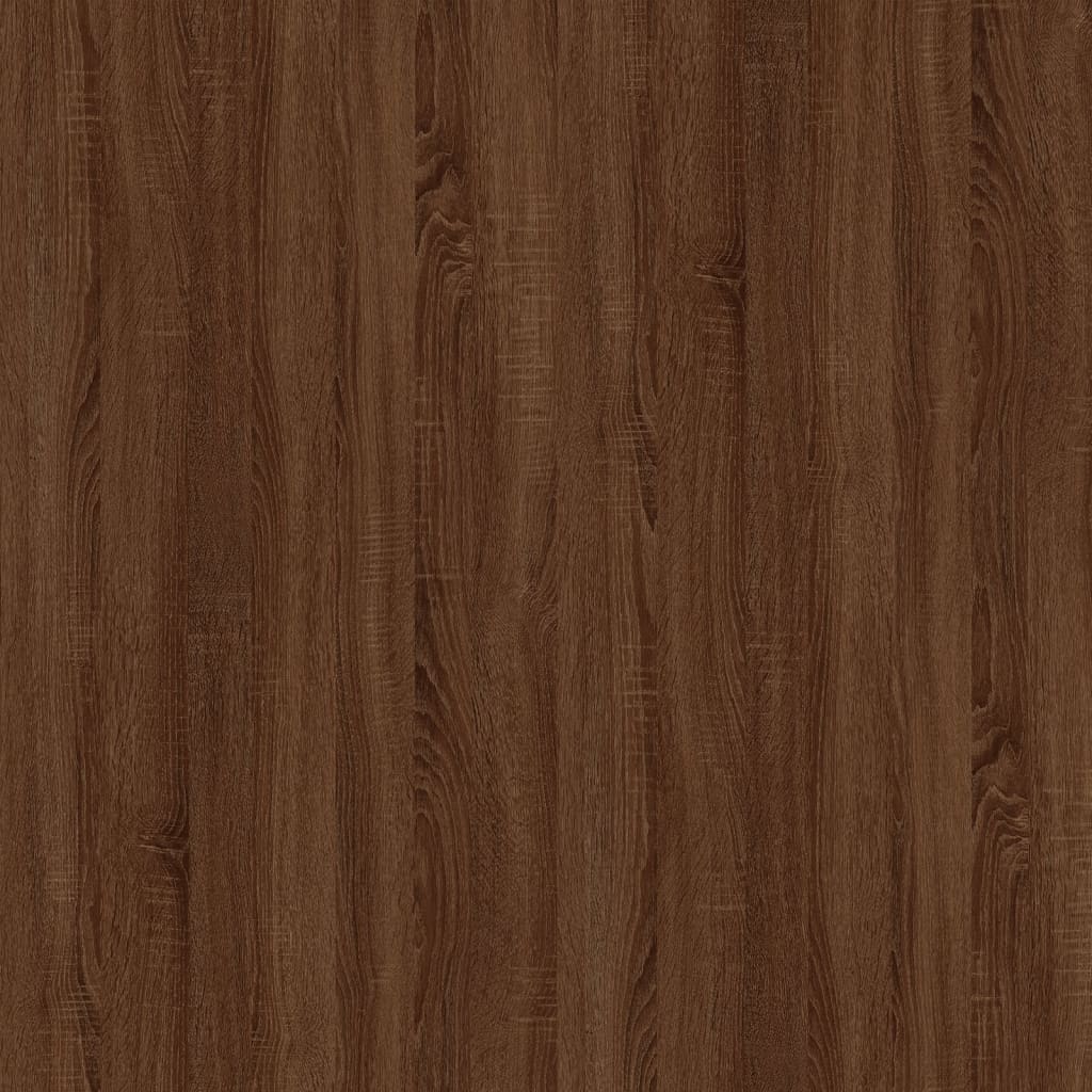 Tavolino Rovere Marrone 100x50x45 cm Legno Multistrato e Ferro - homemem39