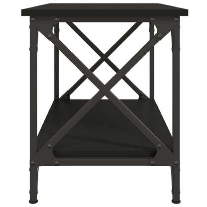 Tavolino Nero 55x38x45 cm in Legno Multistrato - homemem39