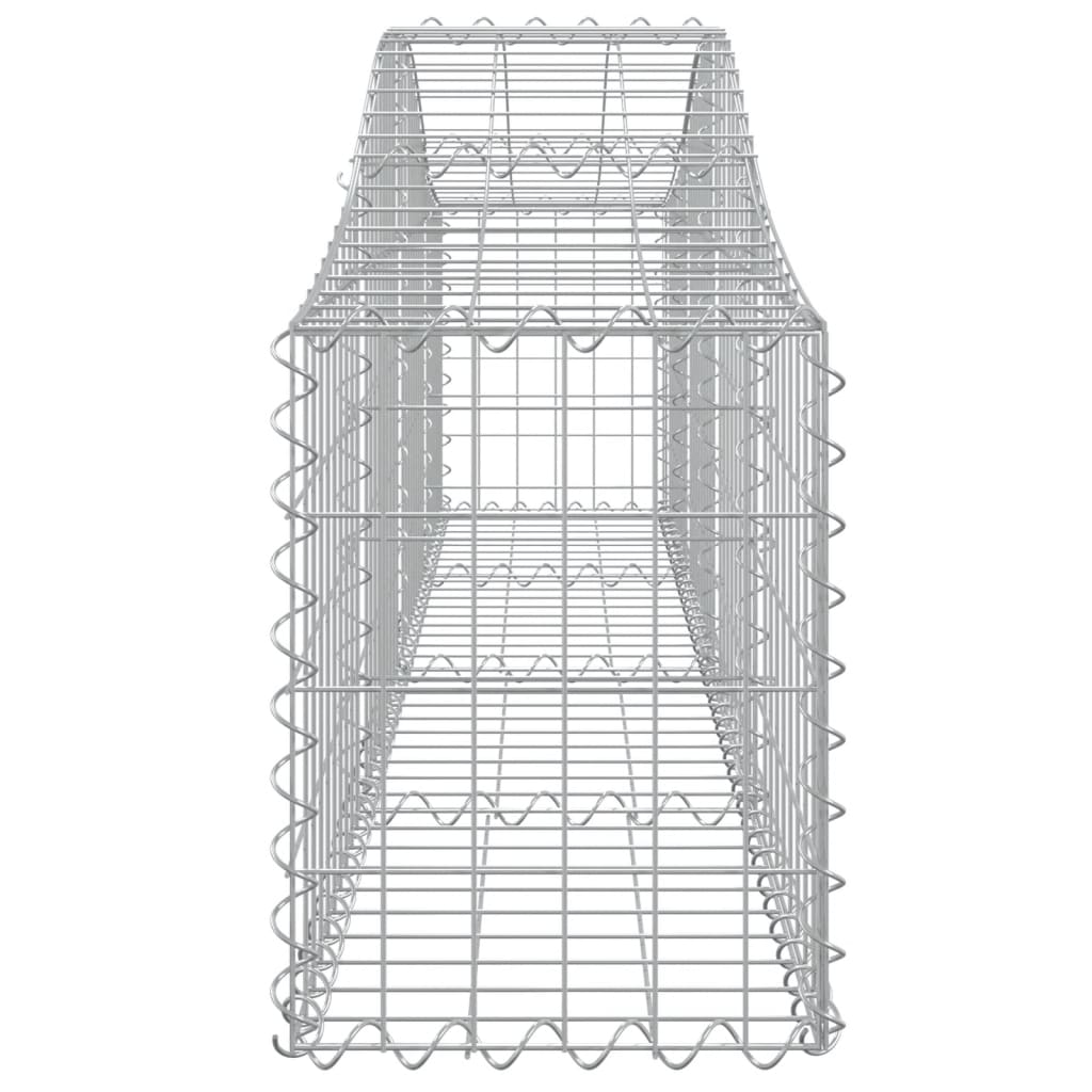 Cesti Gabbioni ad Arco 3 pz 200x30x40/60 cm Ferro Zincato - homemem39