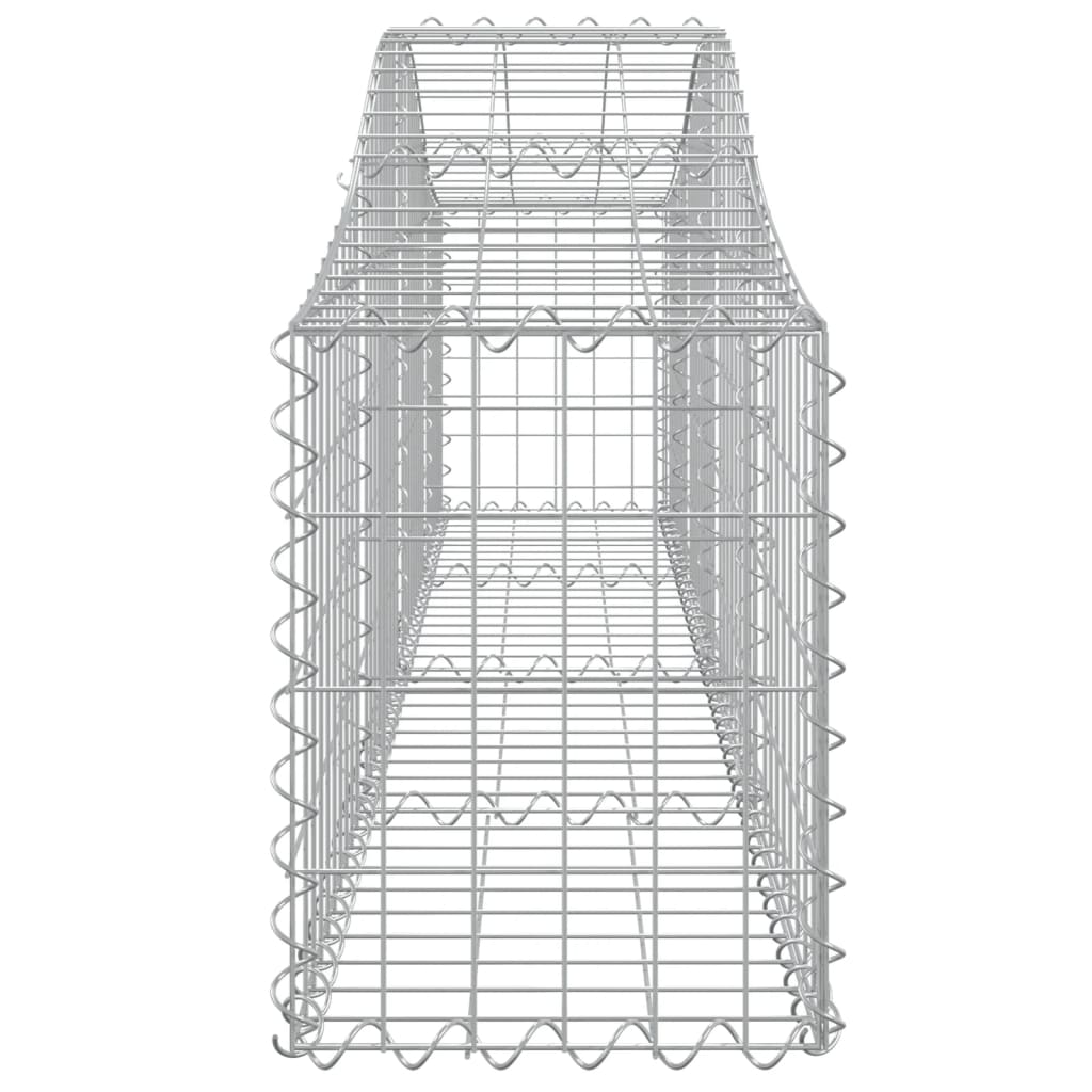 Cesti Gabbioni ad Arco 4 pz 200x30x40/60 cm Ferro Zincato - homemem39