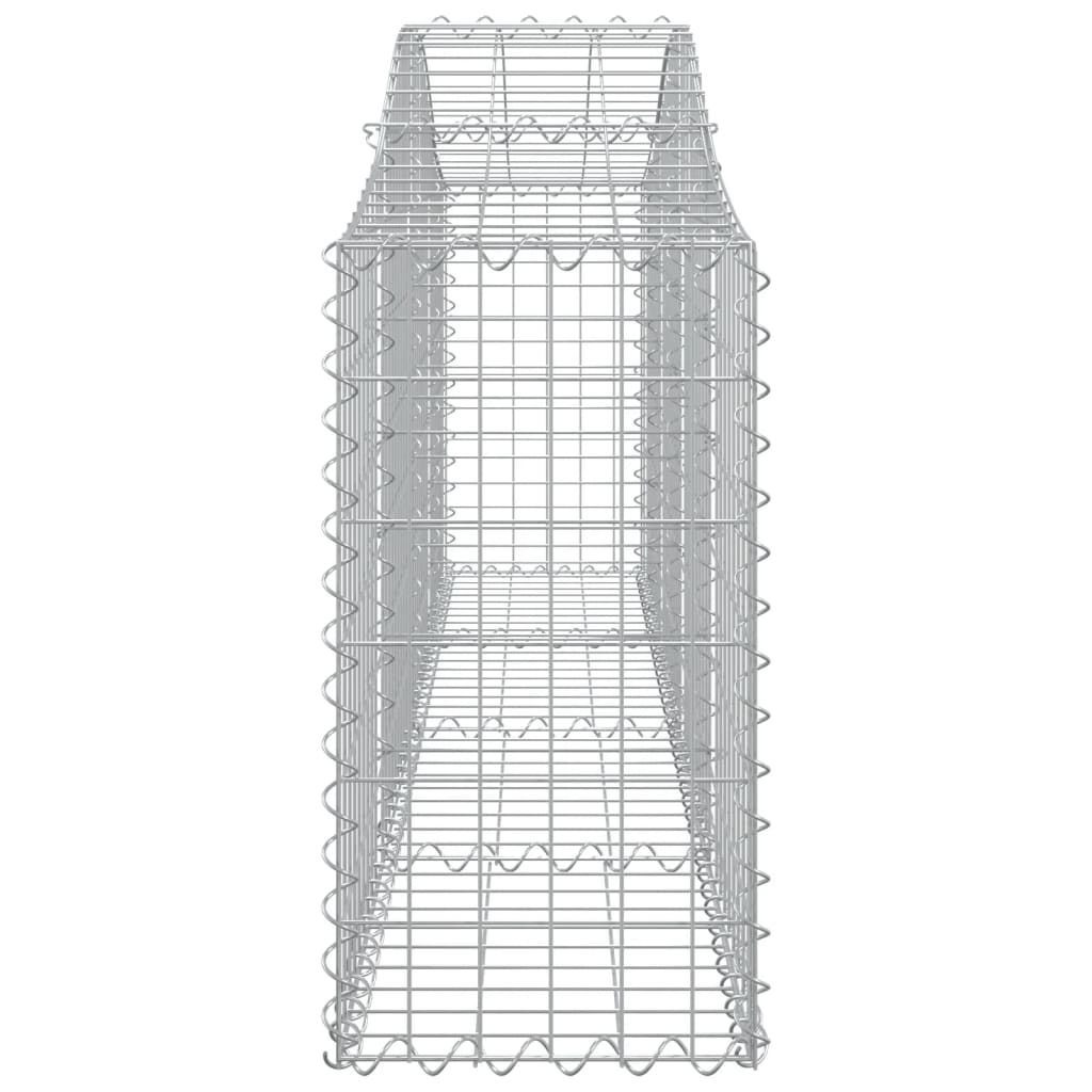 Cesti Gabbioni ad Arco 2 pz 200x30x60/80 cm Ferro Zincato - homemem39