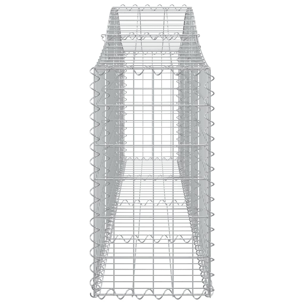 Cesti Gabbioni ad Arco 3 pz 200x30x60/80 cm Ferro Zincato - homemem39