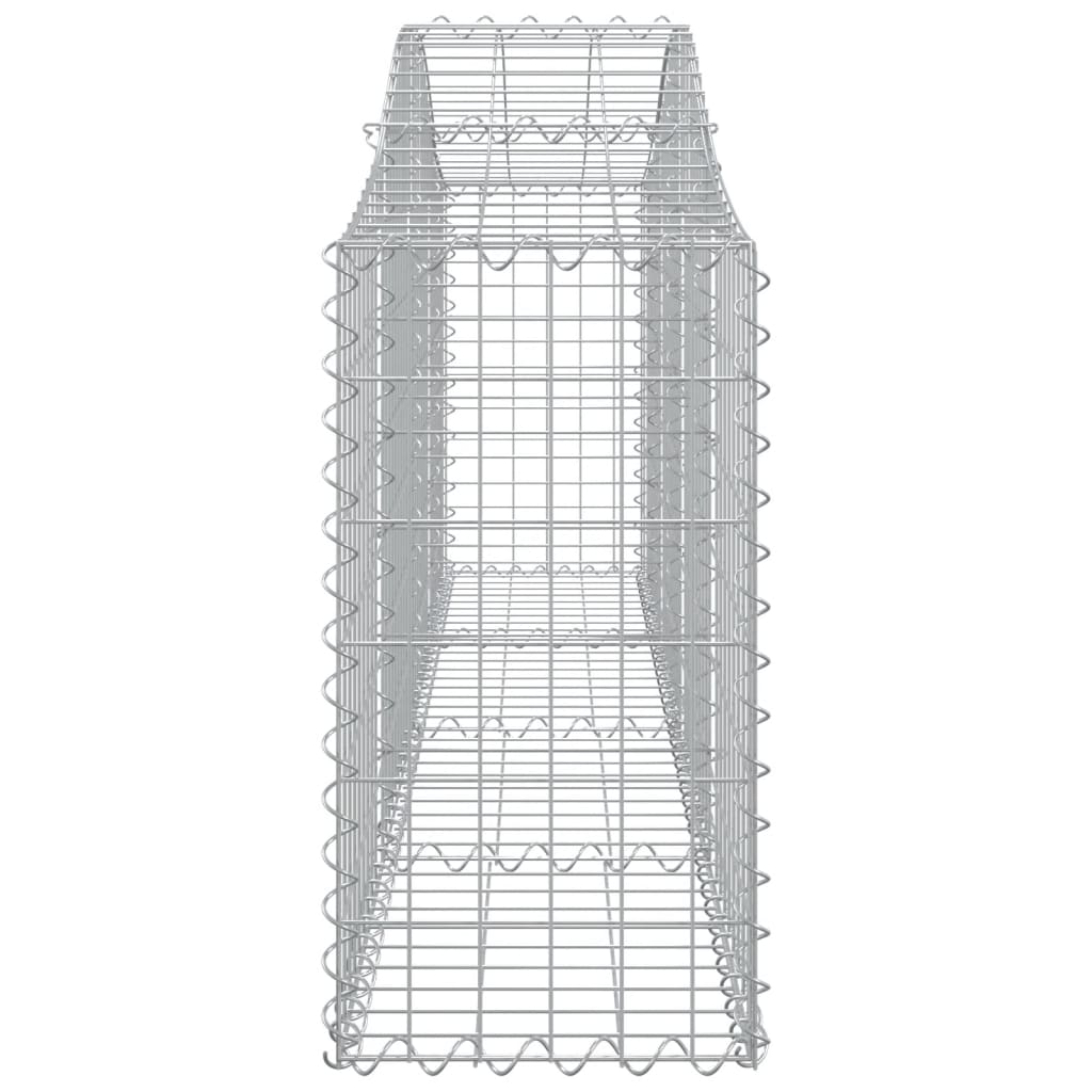 Cesti Gabbioni ad Arco 4 pz 200x30x60/80 cm Ferro Zincato - homemem39