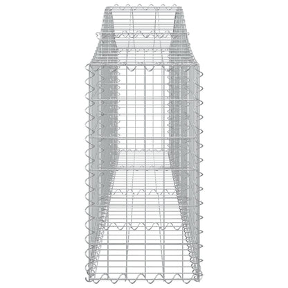 Cesti Gabbioni ad Arco 6 pz 200x30x60/80 cm Ferro Zincato - homemem39