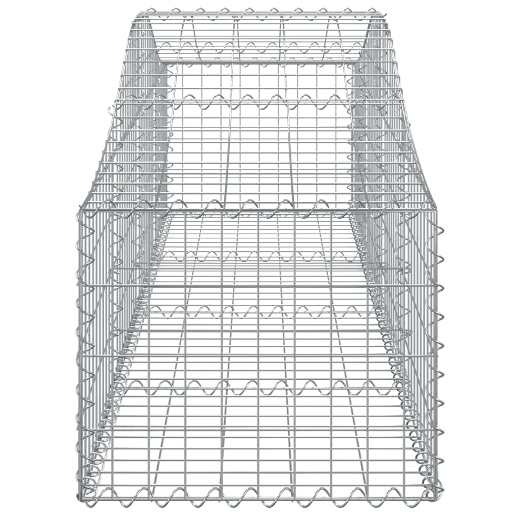 Cesti Gabbioni ad Arco 2 pz 200x50x40/60 cm Ferro Zincato - homemem39