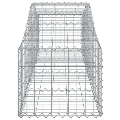 Cesti Gabbioni ad Arco 4 pz 200x50x40/60 cm Ferro Zincato - homemem39