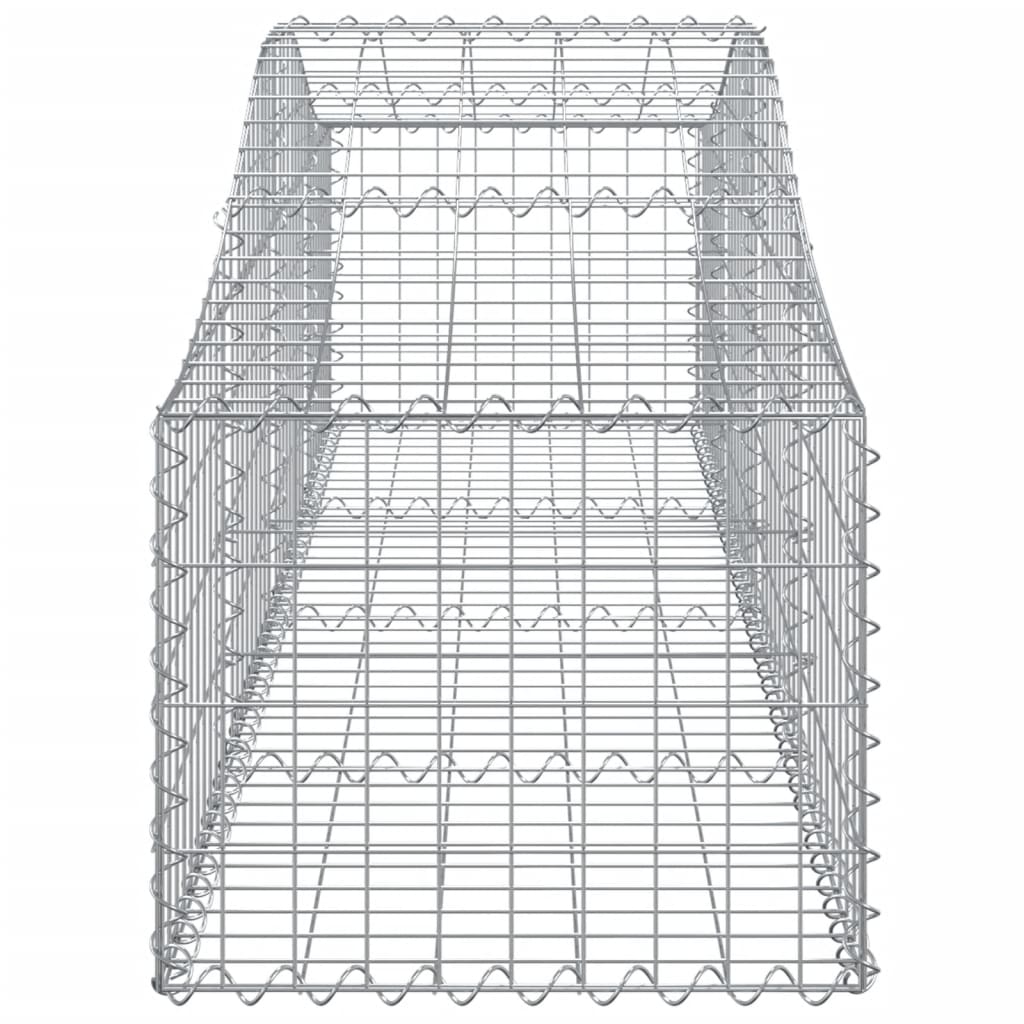 Cesti Gabbioni ad Arco 5 pz 200x50x40/60 cm Ferro Zincato - homemem39