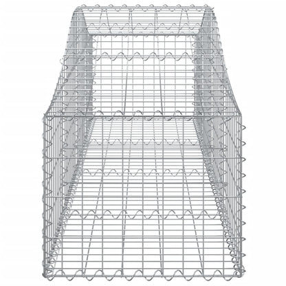 Cesti Gabbioni ad Arco 5 pz 200x50x40/60 cm Ferro Zincato - homemem39