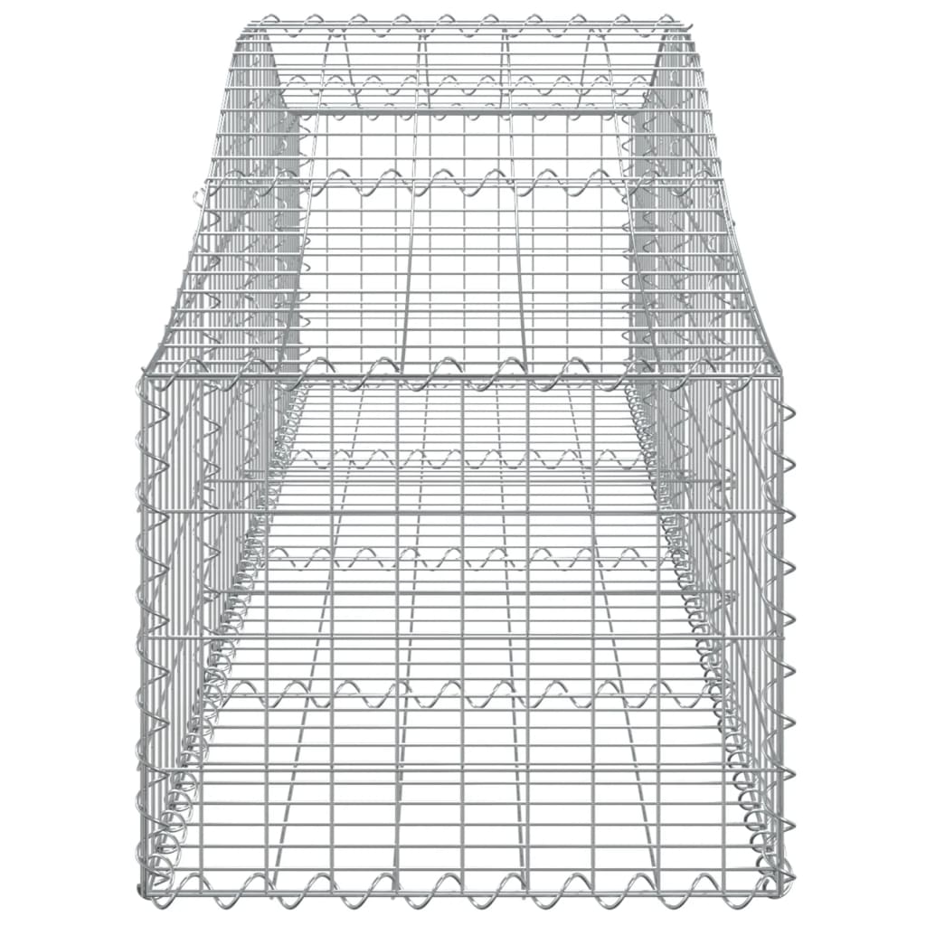 Cesti Gabbioni ad Arco 9 pz 200x50x40/60 cm Ferro Zincato - homemem39