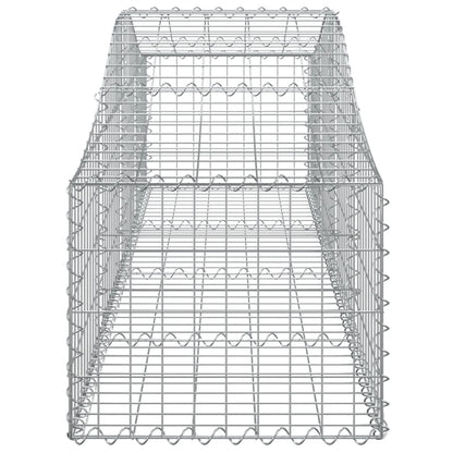 Cesti Gabbioni ad Arco 9 pz 200x50x40/60 cm Ferro Zincato - homemem39