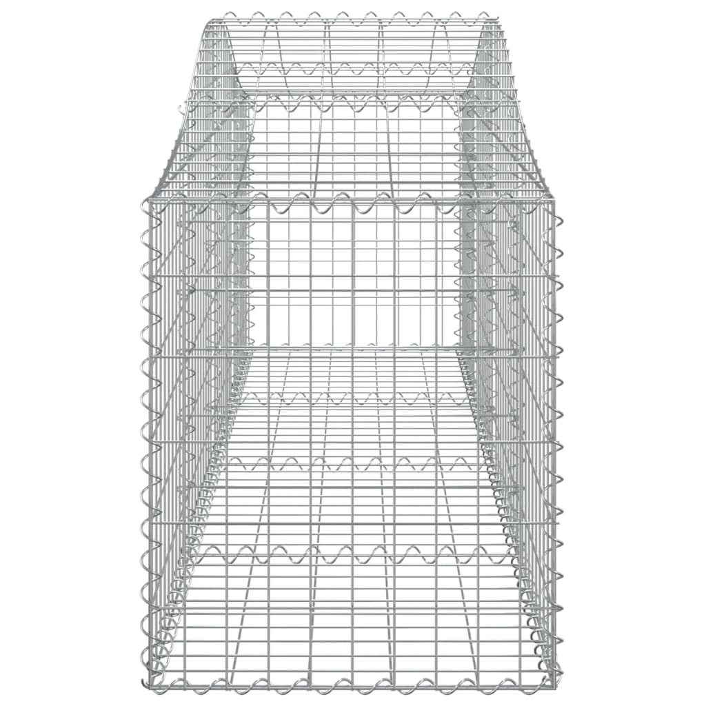 Cesti Gabbioni ad Arco 2 pz 200x50x60/80 cm Ferro Zincato - homemem39