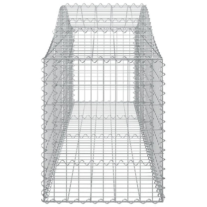 Cesti Gabbioni ad Arco 2 pz 200x50x60/80 cm Ferro Zincato - homemem39