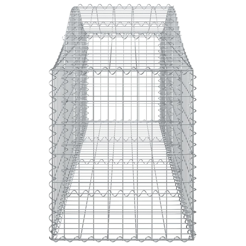 Cesti Gabbioni ad Arco 4 pz 200x50x60/80 cm Ferro Zincato - homemem39