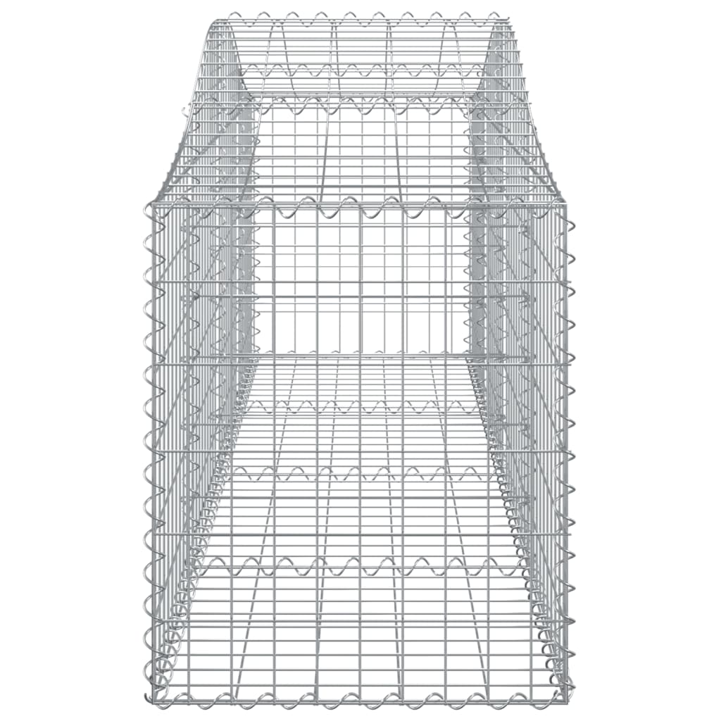 Cesti Gabbioni ad Arco 7 pz 200x50x60/80 cm Ferro Zincato - homemem39