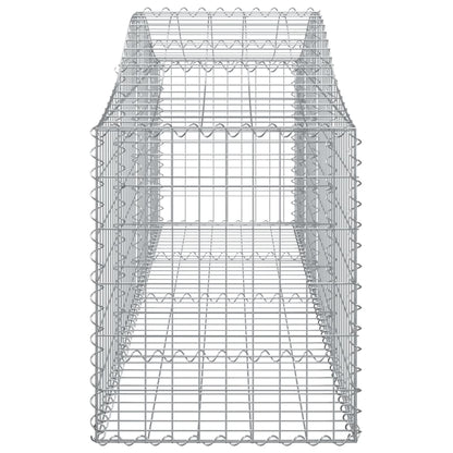 Cesti Gabbioni ad Arco 7 pz 200x50x60/80 cm Ferro Zincato - homemem39