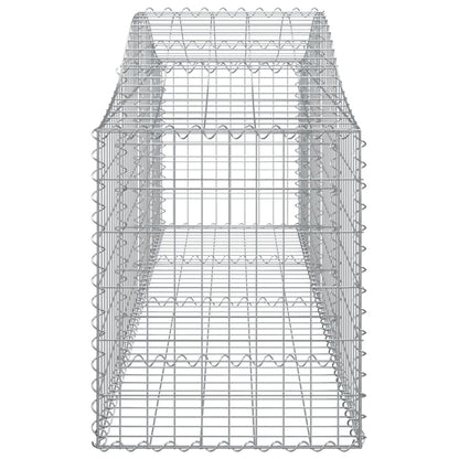 Cesti Gabbioni ad Arco 9 pz 200x50x60/80 cm Ferro Zincato - homemem39