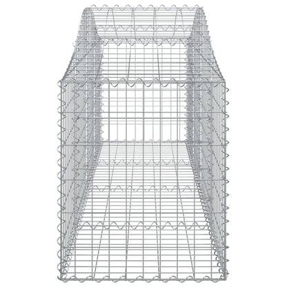 Cesti Gabbioni ad Arco 10 pz 200x50x60/80 cm Ferro Zincato - homemem39