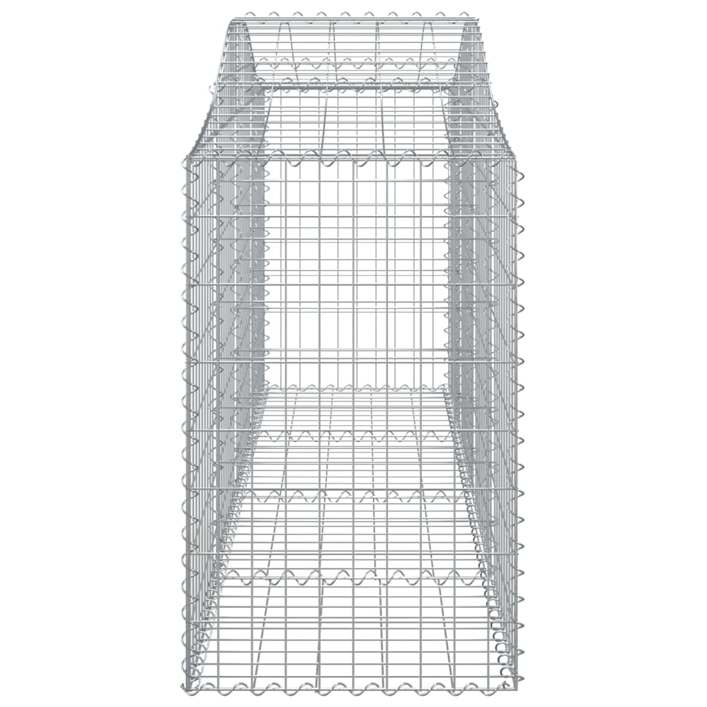 Cesti Gabbioni ad Arco 2 pz 200x50x80/100 cm Ferro Zincato - homemem39