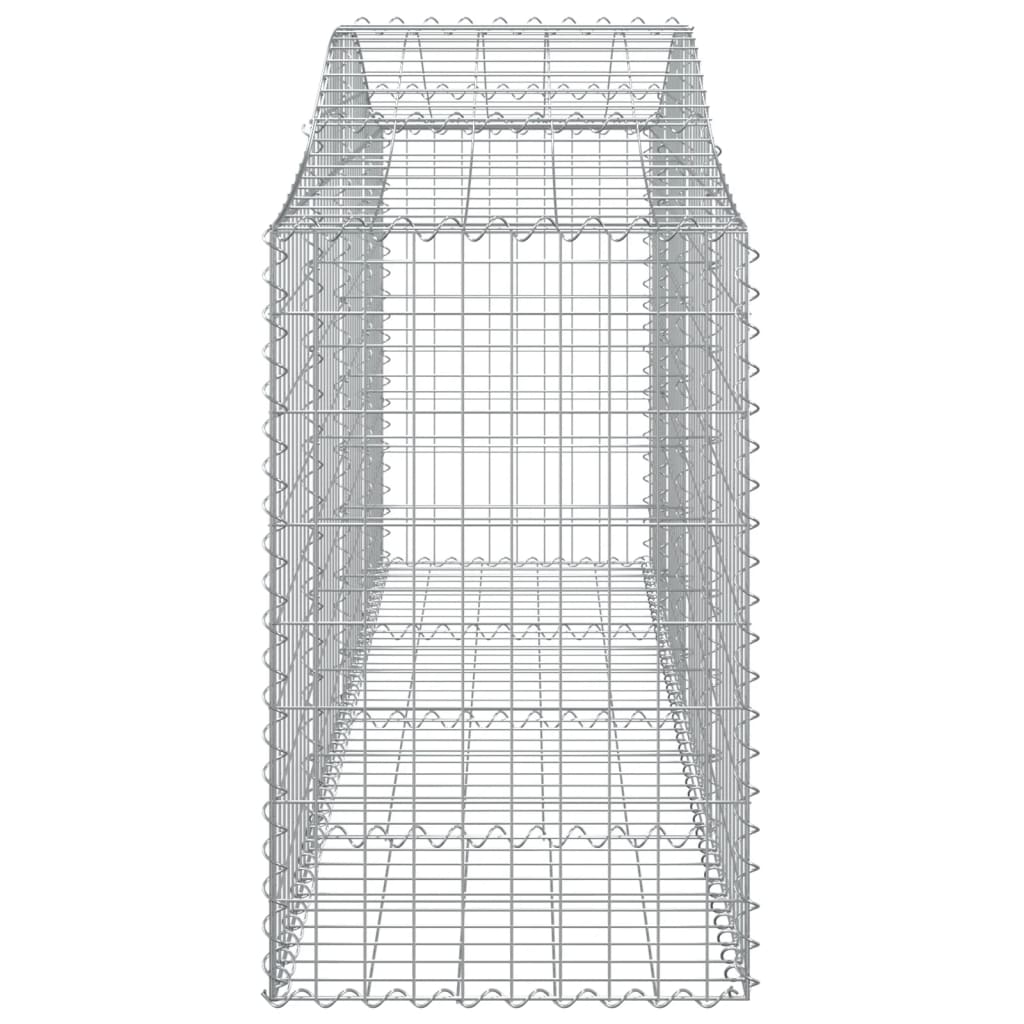 Cesti Gabbioni ad Arco 3 pz 200x50x80/100 cm Ferro Zincato - homemem39