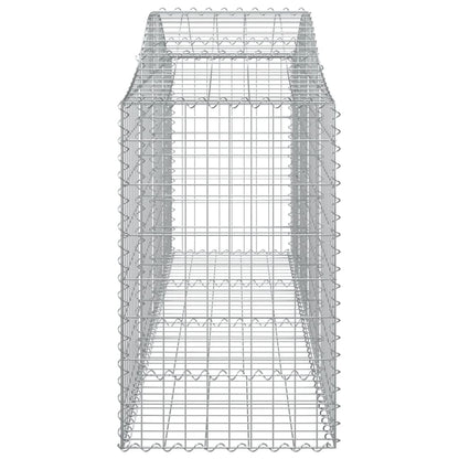 Cesti Gabbioni ad Arco 3 pz 200x50x80/100 cm Ferro Zincato - homemem39