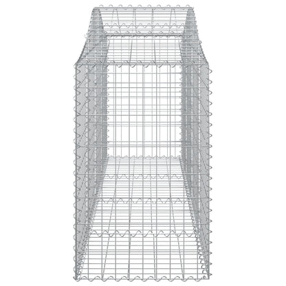 Cesti Gabbioni ad Arco 7 pz 200x50x80/100 cm Ferro Zincato - homemem39