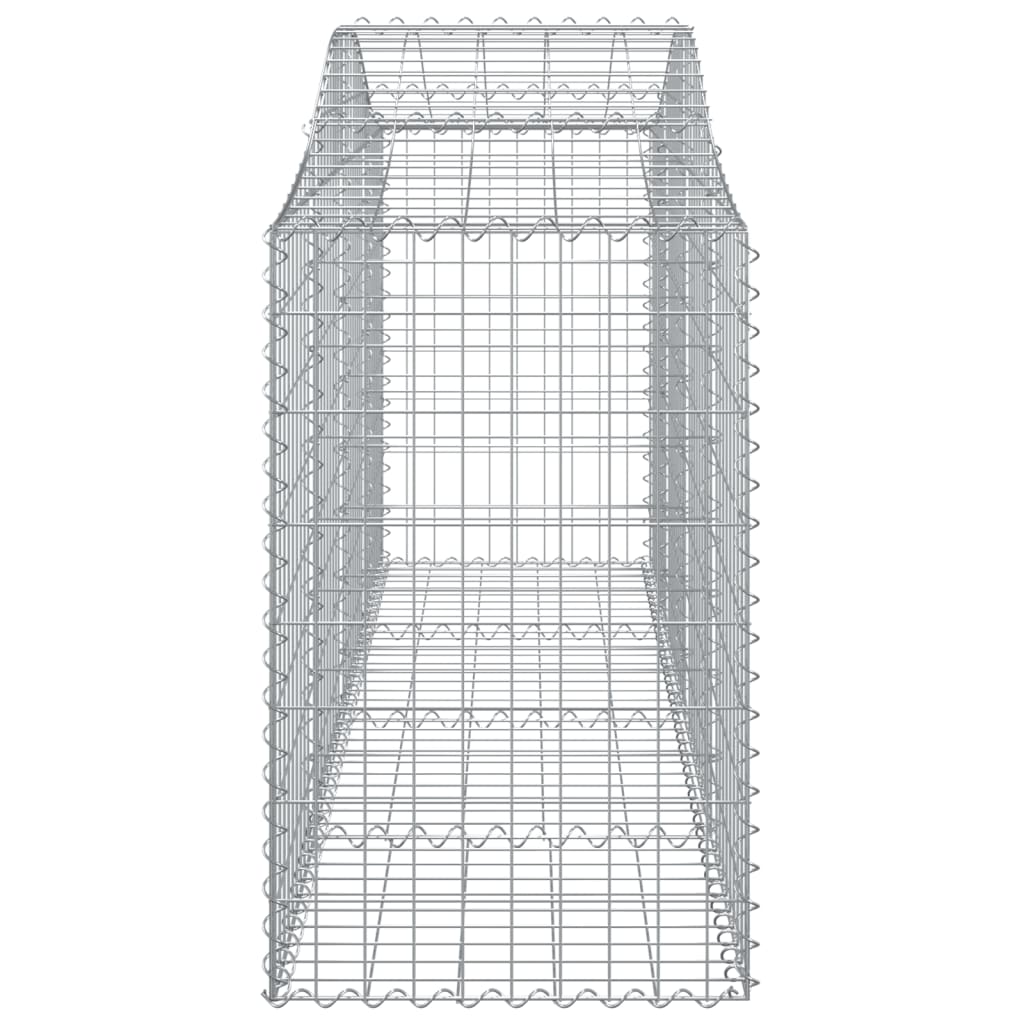 Cesti Gabbioni ad Arco 9 pz 200x50x80/100 cm Ferro Zincato - homemem39